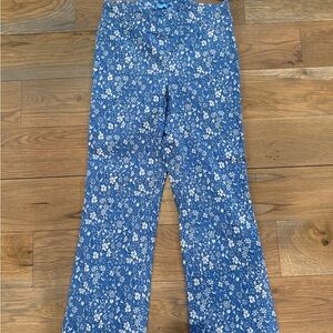 J. McLaughlin Ivy Pants- Blue Floral print